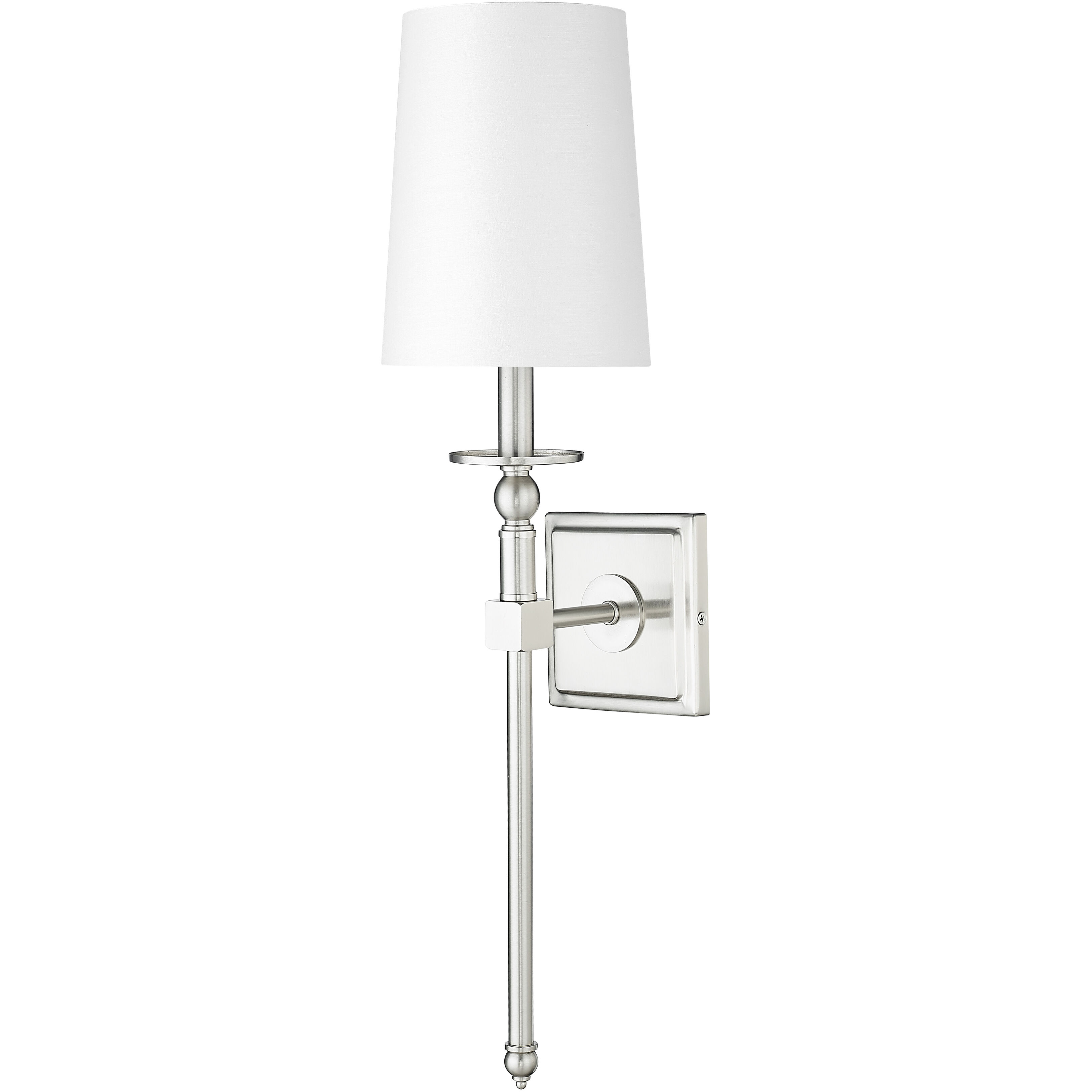 None Wall Sconce Wall Light in Brushed Nickel